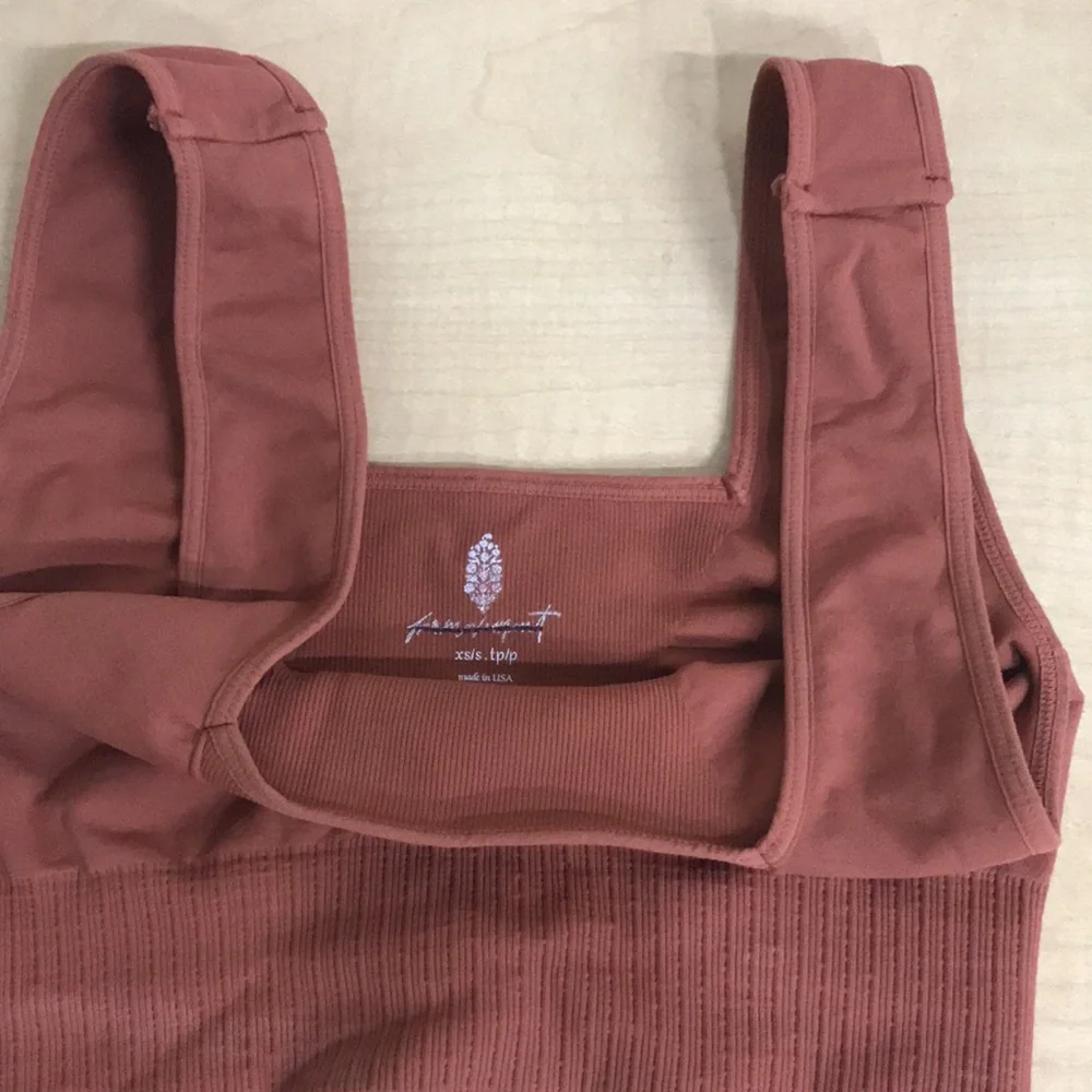 NWOT Free People Square Neck Good Karma Bra